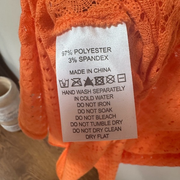 Melissa Odabash Annabel Orange Crochet Dress Cover-up - Picture 9 of 9